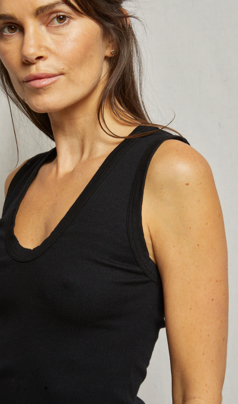 PWT U Neck Ribbed Tank