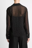 VIN Sheer Dot Blouse