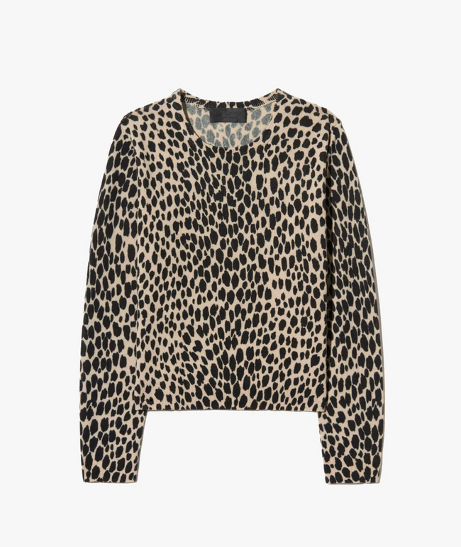 NIL Cheetah Crewneck Sweater