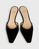AM Velvet Heeled Mule