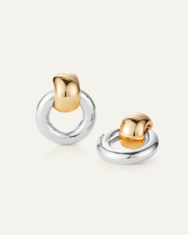 JEN Poilshed Interlocking Earrings