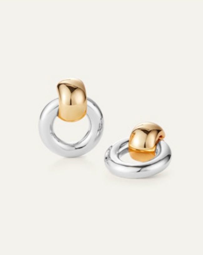 JEN Poilshed Interlocking Earrings
