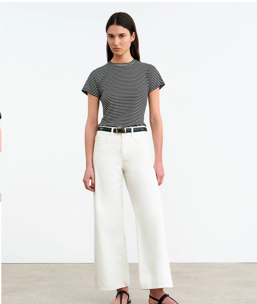 NIL Striped Crewneck Tee