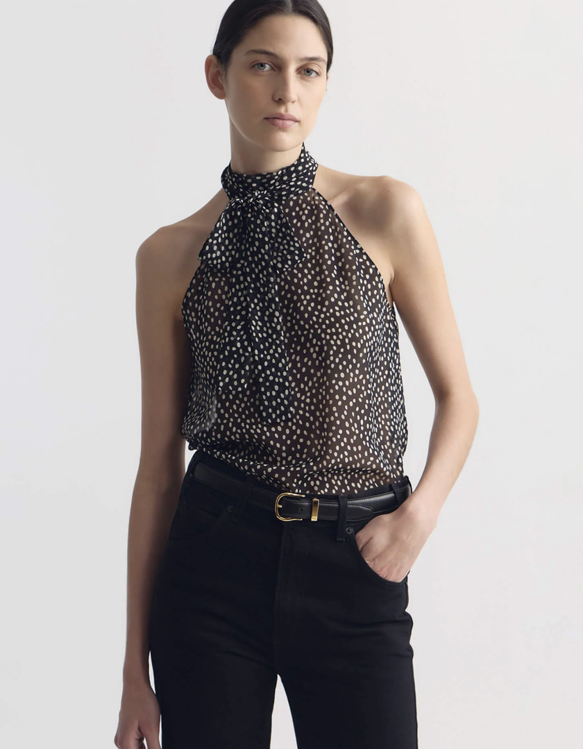NIL Polka Dot Halter Top