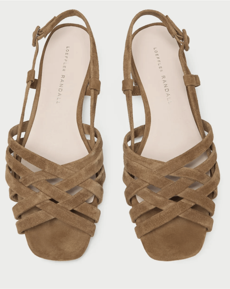 LOF Suede Sling Back Sandal