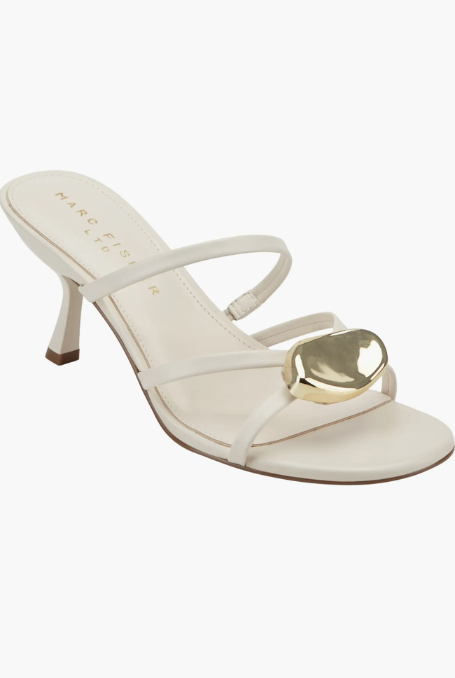 MFI Ivory Strappy Hardware Heel