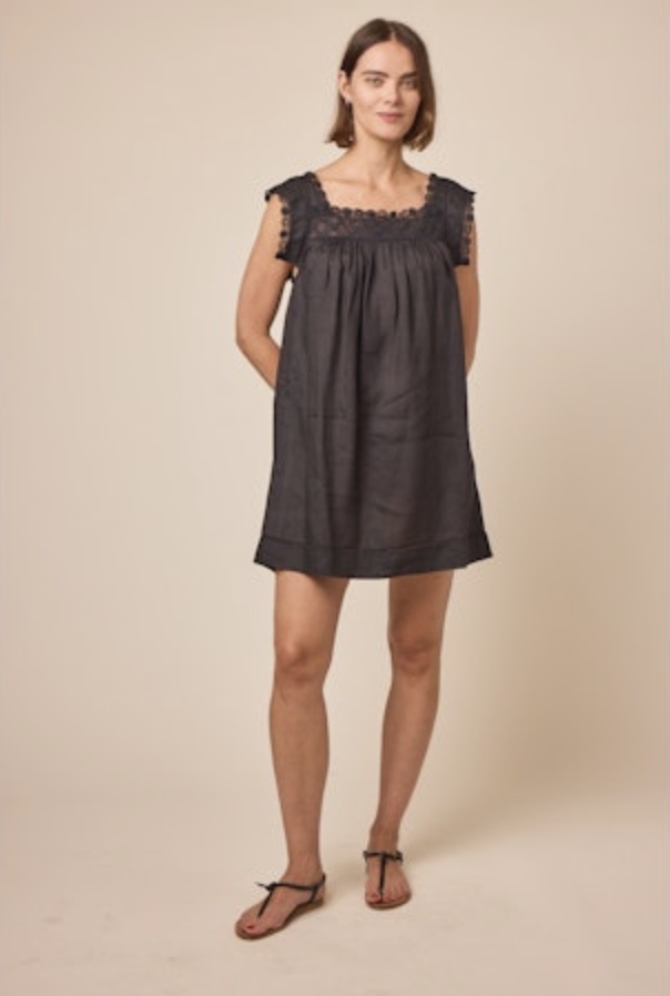 DOE Square Neck Mini Dress