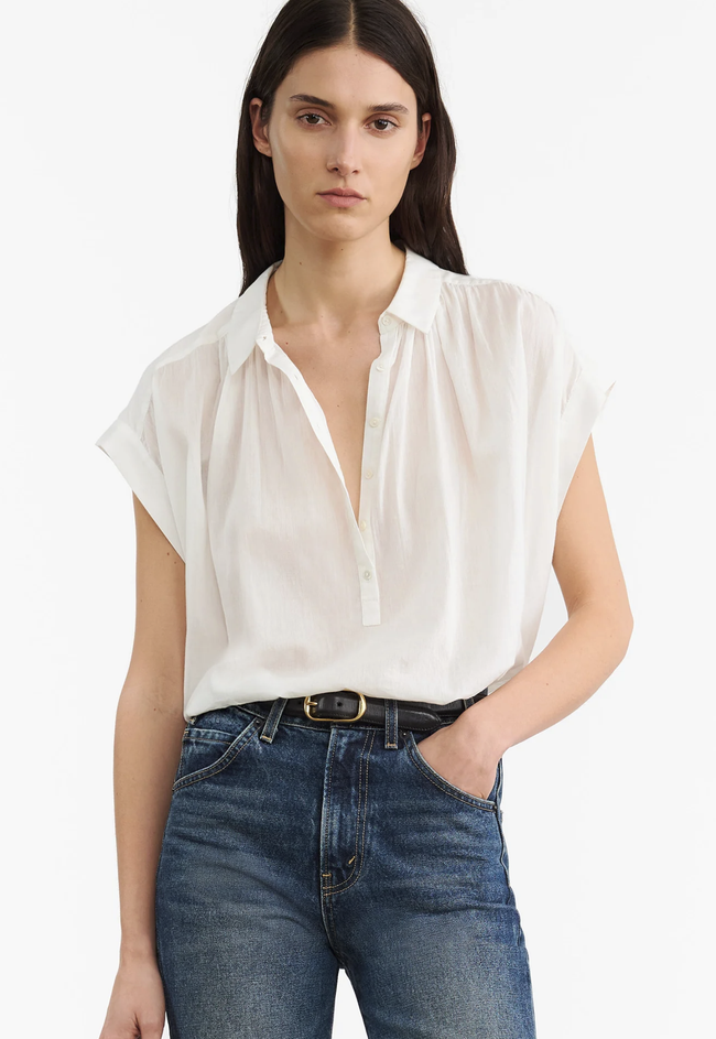 NIL Short Sleeve Flowy Top