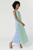 AM Colorblock Striped Dress