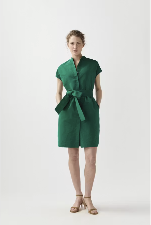 AM Green Mini Shirtdress