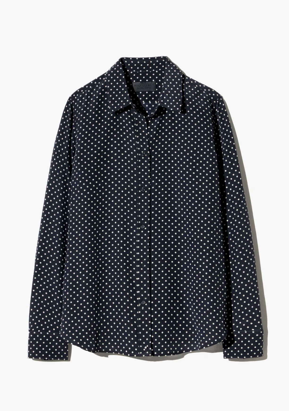 NIL Silk Polka Dot Buttondown Shirt
