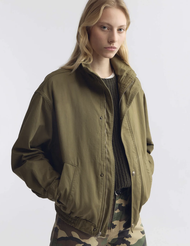 NIL Funnel Neck Blouson Jacket