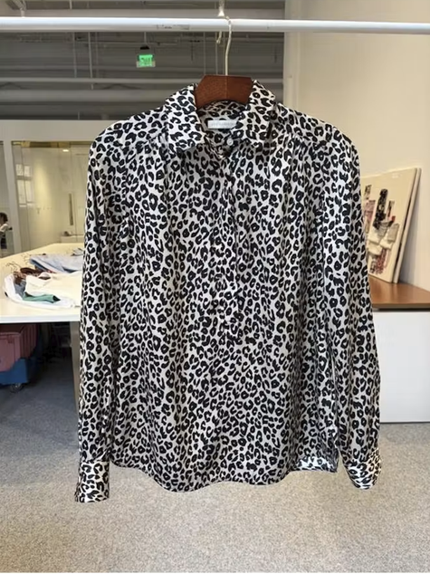 AM Silky Cheetah Blouse
