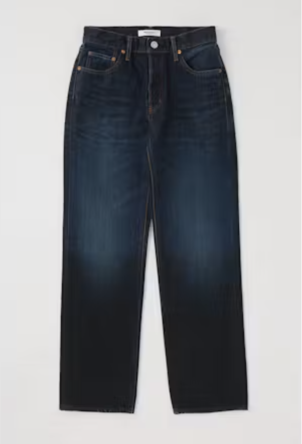 MOU Dark Wash Straight Jeans
