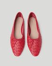 LOF Red Woven Flats