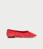 LOF Red Woven Flats