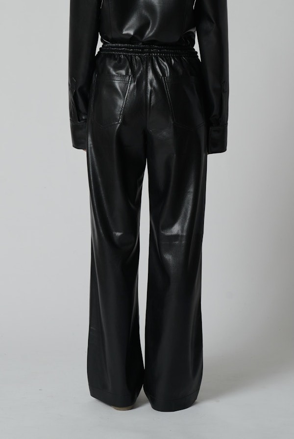 NAN Faux Leather Drawstring Pants