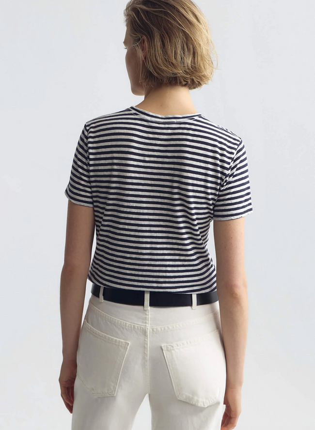 NIL Vintage Striped Crewneck Tee
