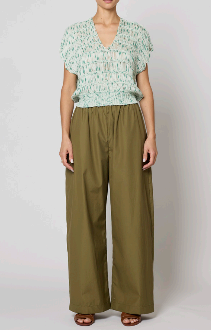 ATD Crochet V-Neck Top