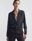 NIL Silk Polka Dot Buttondown Shirt