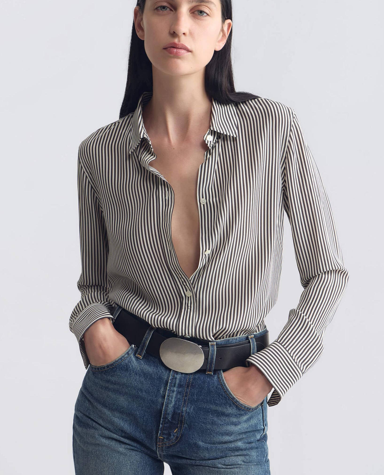 NIL Striped Slim Buttondown Shirt