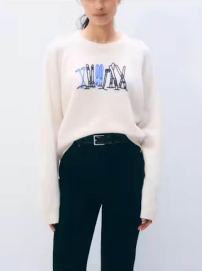 WHI Ski Embroidered Sweater