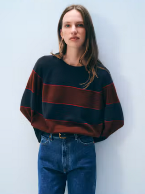 WHI Cashmere Stripe Sweatshirt