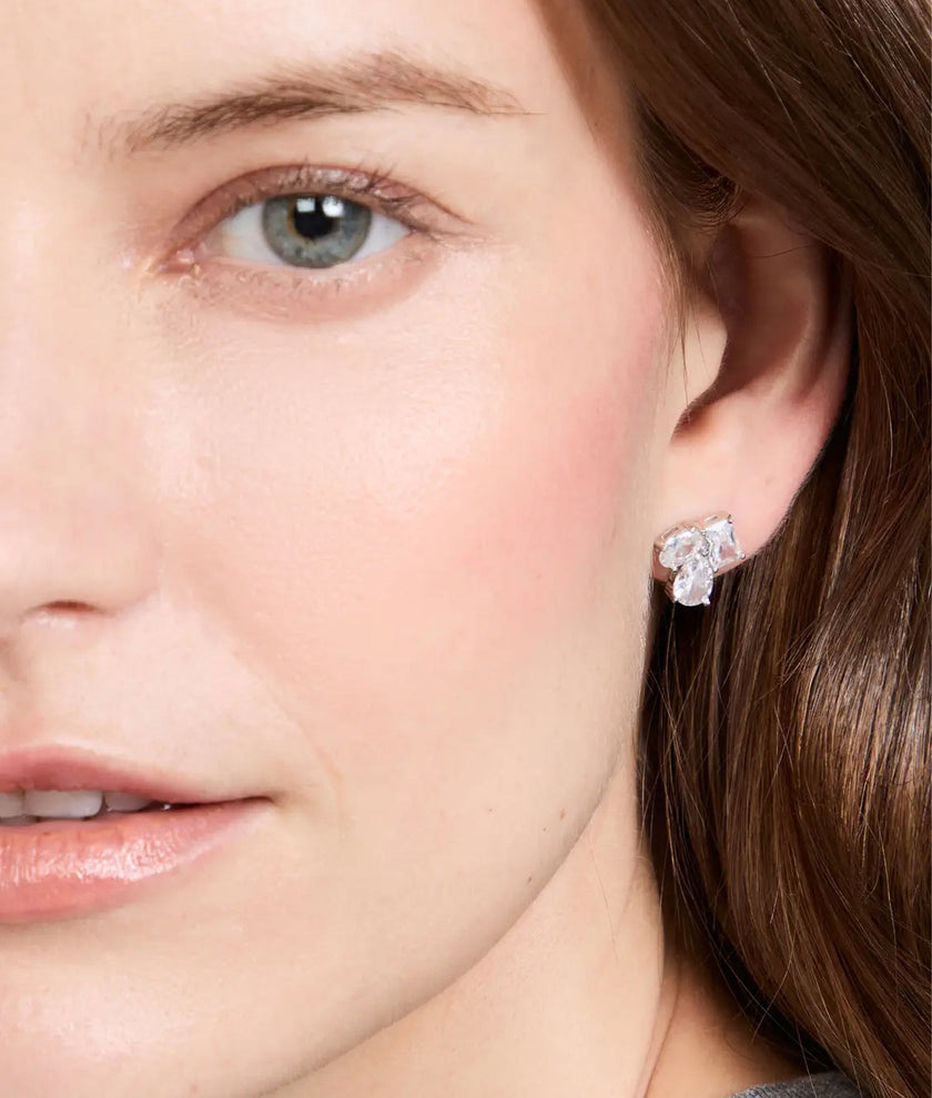 SHA Triple Stud Earrings