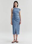 ALC Linen Off Shoulder Midi Dress