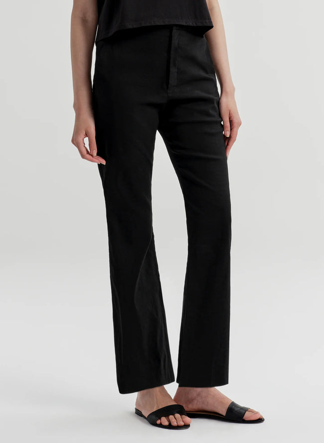 ALC Linen Crop Flare Pant