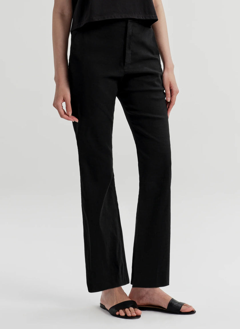 ALC Linen Crop Flare Pant