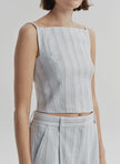 ALC Pinstripe Boatneck Top