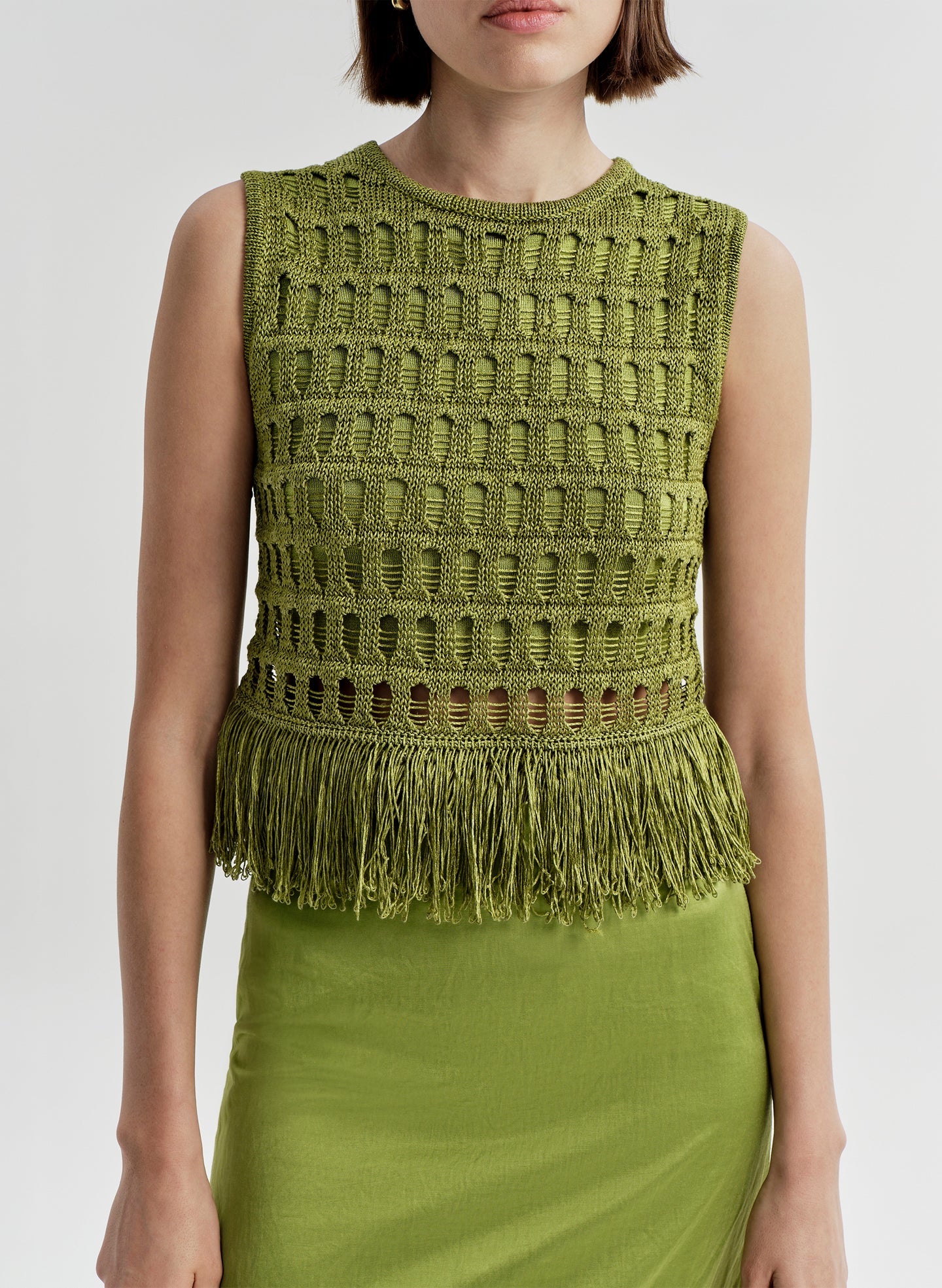 ALC Crochet Fringe Top