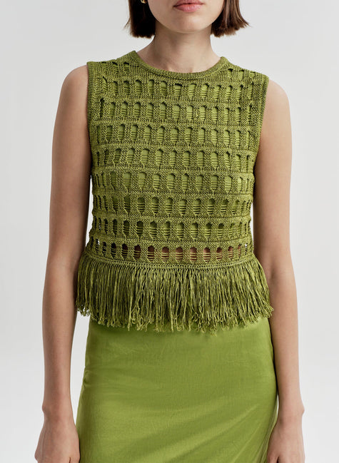 ALC Crochet Fringe Top