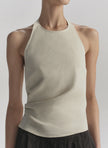 ALC Linen Stretch Halter Top