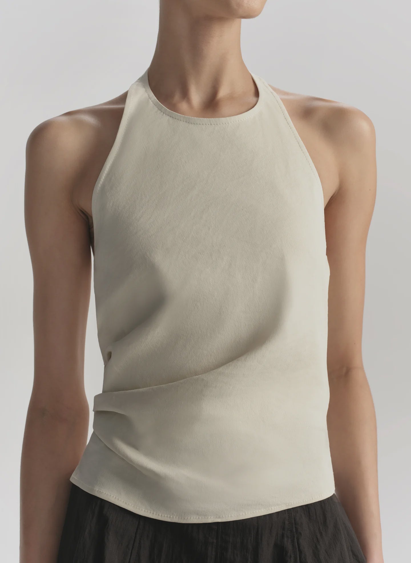 ALC Linen Stretch Halter Top