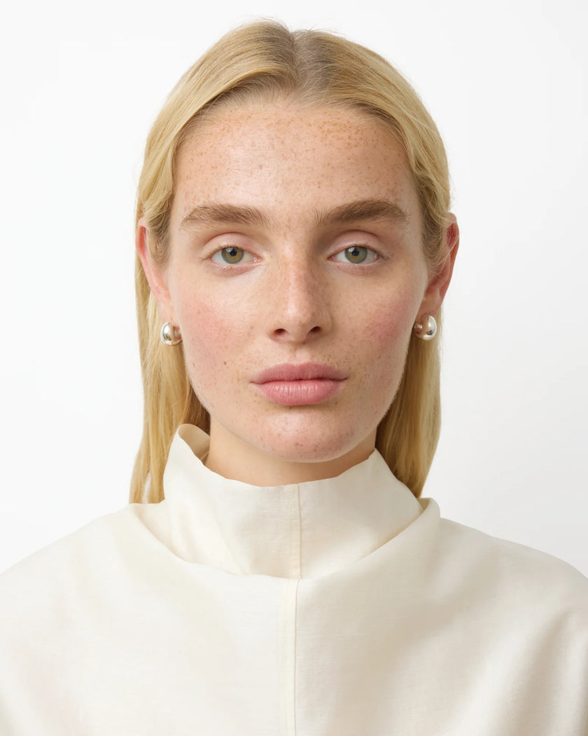 LIE Small Chunky Hoop Silver