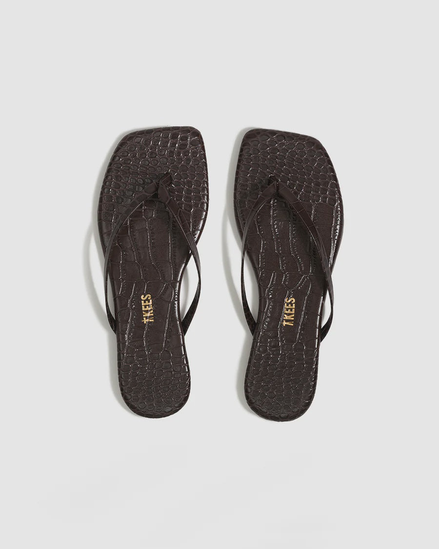 TKE Square Toe Croc Flip Flop