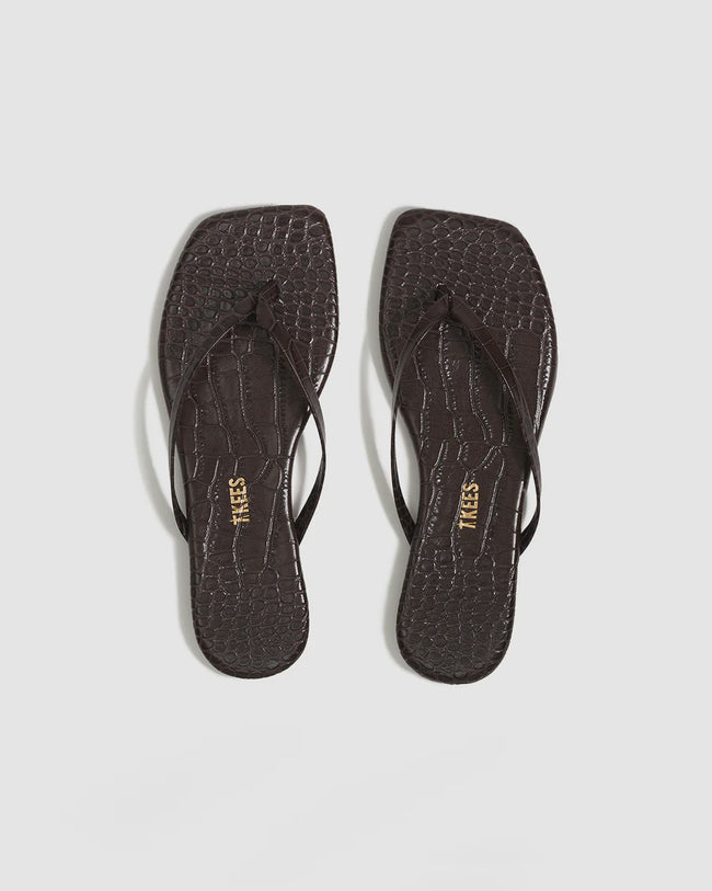 TKE Square Toe Croc Flip Flop