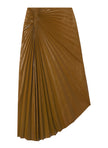 ALC Leather Pleated Skirt