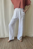 NAT Wide Leg Linen Pant