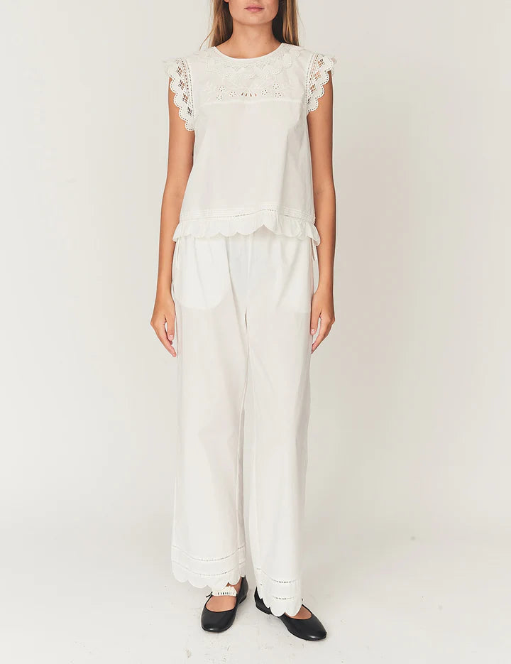 GAR Scallop Cotton Pants