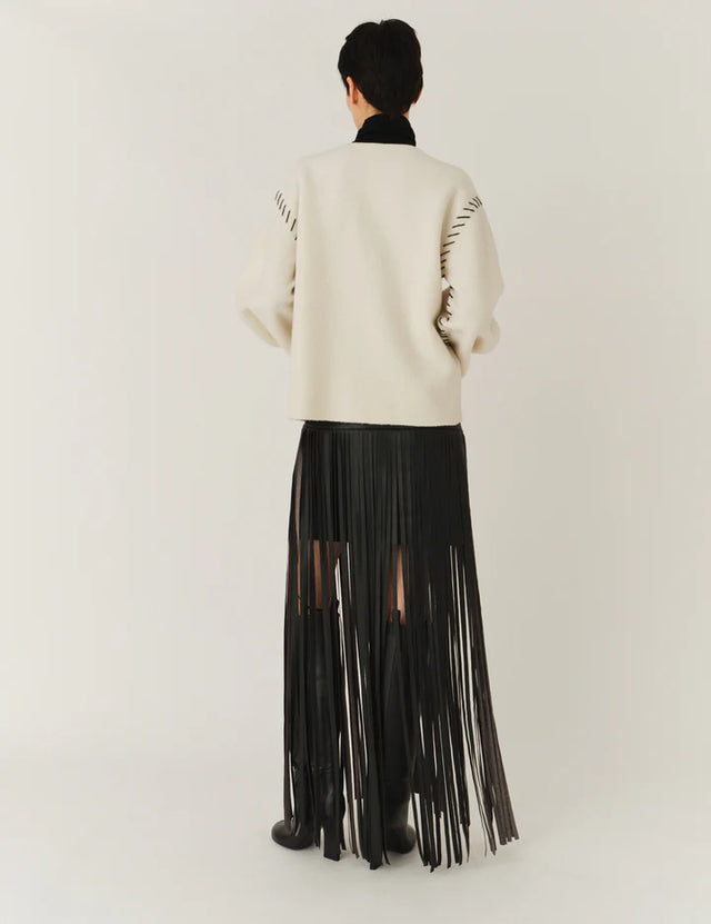 GAR Black Stitch Detail Sweater