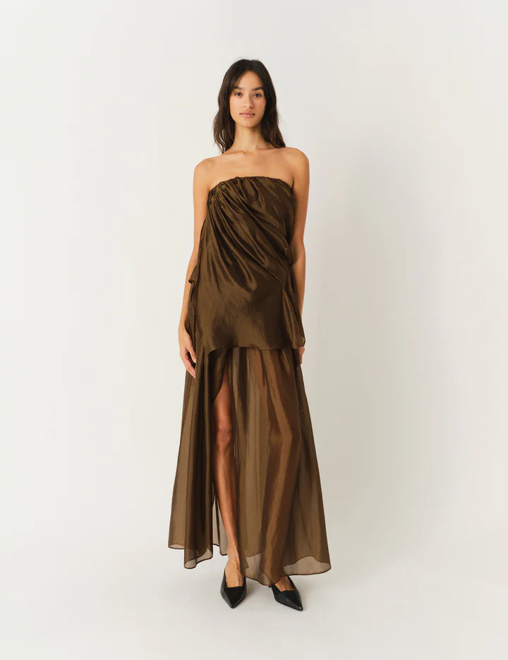 GAR Sheer Flowy Maxi Skirt
