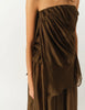 GAR Draped Strapless Flowy Top
