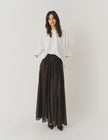 GAR Black Sheer Maxi Skirt