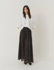 GAR Black Sheer Maxi Skirt