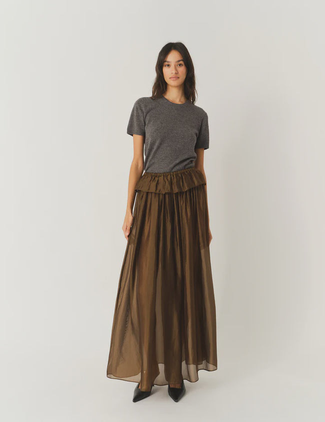 GAR Sheer Flowy Maxi Skirt