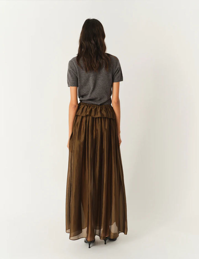 GAR Sheer Flowy Maxi Skirt