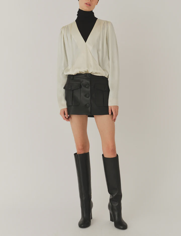 GAR Micro Leather Skirt